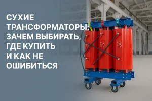 Trockentransformator in Industrieräumen mit Epoxidverguss und Kupferwicklungen
