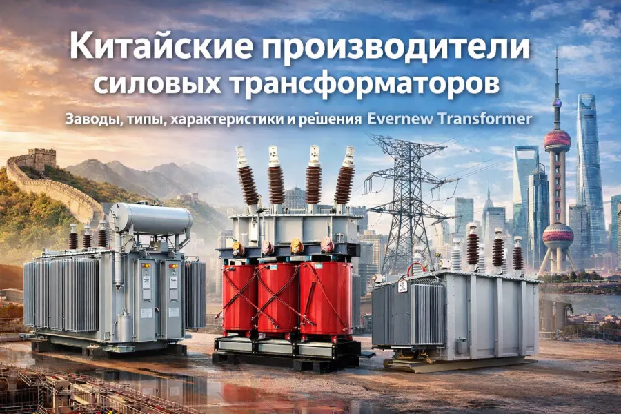 Power transformers from Chinese manufacturers with specifications and solutions Evernew Transformer