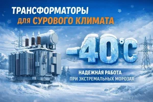 Морозостойкий трансформатор для сурового климата с рабочей температурой до −40°C, климатическим исполнением ХЛ, усиленной изоляцией, системой подогрева масла и защитой от обледенения, предназначенный для надежной эксплуатации в суровых северных условиях России и СНГ — Evernew Transformer.