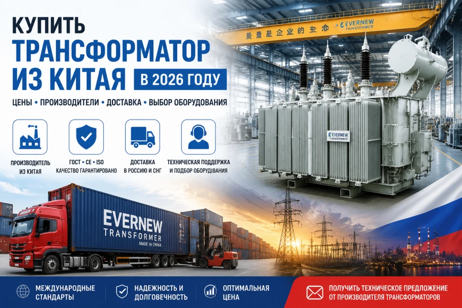 Купить трансформатор из Китая от производителя Evernew Transformer для России и СНГ